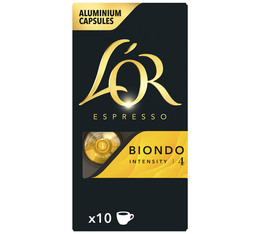 10 capsules compatibles Nespresso® Biondo - L'Or Espresso