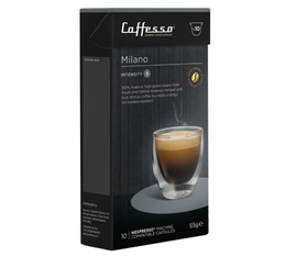 Milano x10 Caff� Caffesso capsules compatible with Nespresso