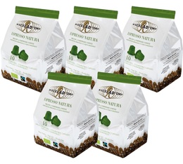 Miscela d'Oro Espresso Natura organic coffee capsules for Nespresso x 50