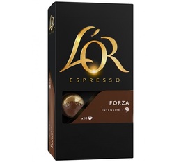 10 Forza capsules by l'Or Espresso