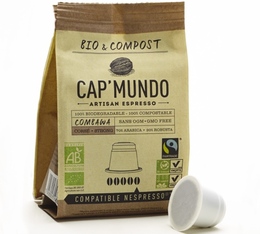 x10 Organic & Biodegradable Combawa CapMundo capsules for Nespresso