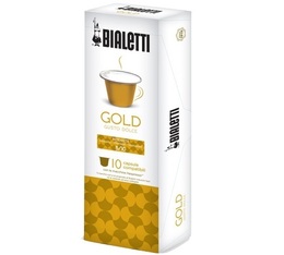 Dolce (Gold) Bialetti capsules x10 for Nespresso
