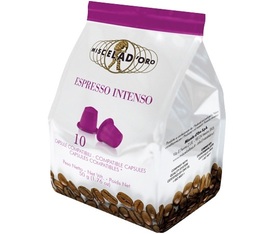 Capsules Espresso Intenso x10 Miscela d'Oro pour Nespresso