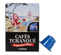 x10 Decaf Ar�s capsules by Caf�s Tchanqu� for Nespresso