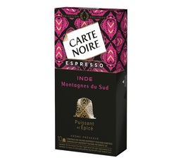 x10 Espresso India capsules by Carte Noire for Nespresso