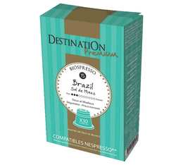 Destination Biospresso Brazil organic coffee capsules for Nespresso x 10