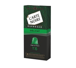Carte Noire Espresso n�6 Delicat x10 for Nespresso