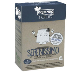 10 x &lsquo;Serenissimo' capsules suitable for Nespresso� machines - Oquendo Natura