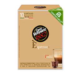 Caff� Vergnano Espresso Cortado compostable capsules for Nespresso x 10