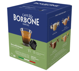 16 capsules compatibles Nescafé Dolce Gusto* Decaffeinato - CAFFE BORBONE