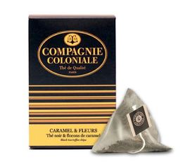 Caramel et Fleurs flavoured black tea - 25 pyramid bags - Compagnie Coloniale