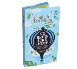 'No brew like Home' blue organic tea travel pack - 8 tea bags with 3 different flavours - English Tea Shop