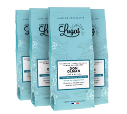 4x250g Café en grain Nicaragua Don Olman - Cafés Lugat