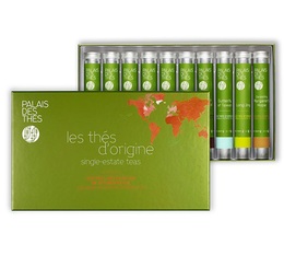 Tea tasting set - Single Estate teas - 10 x 12g tubes of loose leaf teas - Palais des Th�s