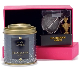 'No�l � Paris' tea gift set - 1 tin of flavoured loose leaf black tea + infuser - Dammann Fr�res