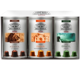 Caffè Corsini discovery pack: 30 pure origin coffee capsules for Nespresso - 3x10