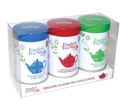 British Collection organic tea set - 3x25g loose leaf leaf - English Tea Shop