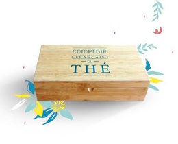 Coffret thé et infusion bambou 10 compartiments- Comptoir Français du Thé