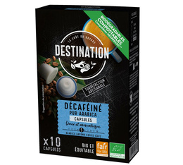 Destination Organic Coffee Pods Decaffeinated x 10 Nespresso capsules