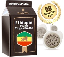 Moka Ethiopia Yrgacheffe ESE pods x 50 - Br�lerie d'Alr�