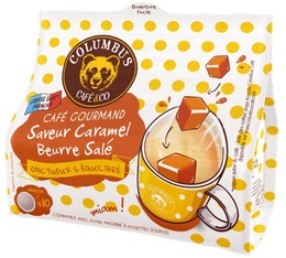 10 Salted Caramel Butter flavour soft coffee pods - Columbus Caf� & Co