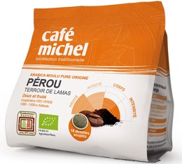 Organic Pur Arabica Peru soft pods - x18 - Caf� Michel