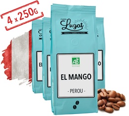 Organic coffee beans: Peru - El Mango - 1Kg - Caf�s Lugat