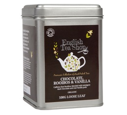 Organic Chocolate Rooibos&Vanilla - 100g loose leaf tea in metal tin - English Tea Shop