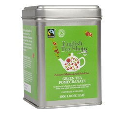 Organic Green Tea Pomegranate - 100g loose leaf tea - English Tea Shop