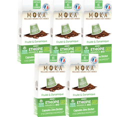 MOKA Ethiopie Organic & Biodegradable Nespresso® Compatible capsules x 50