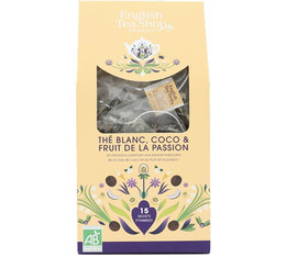 English Tea Shop White Tea Coconut & Passion Fruit - 15 tea bags