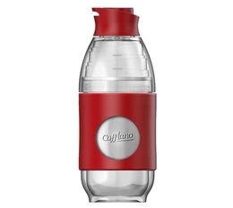 Cafflano Go-Brew portable brewing bottle in red