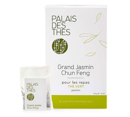 Grand Jasmine Chun Feng green tea - 20 chiffon tea bags - Palais des Th�s