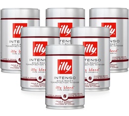 Illy Espresso Intenso (formerly Scura) coffee beans - Dark roast - 6 x 250g