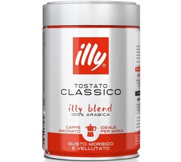 Illy Tostato Classico ground coffee for moka pots - 250g