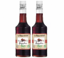 deux sirops grenadine bio maison guiot