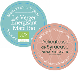 Pack Délicatesse de Syracuse Nina Métayer et Le Verger Energisant Bio - Vrac 2 x 100 g - COMPTOIR FRANÇAIS DU THÉ