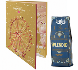 Calendrier de l'Avent chocolat 2024 MONBANA + 250g café grain Splendid Perléo OFFERTS