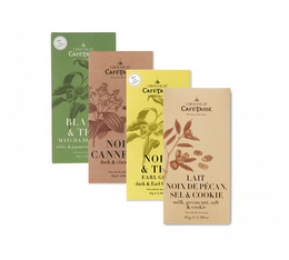 Pack de 4 tablettes de chocolat - 4 x 85g - CAFÉ TASSE