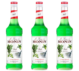 Lot de Sirops Basilic  pour professionnel 3 x 70cl - MONIN