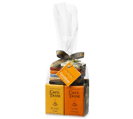 Sachet 20 mini-tablettes de chocolat - assortiment - 20 x 9g - CAFÉ TASSE