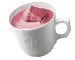 Tasse de chocolat chaud ruby