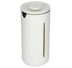 design de la cafetiere u french press blanche