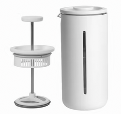 cafetiere a piston u french press blanche