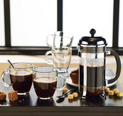 cafetière a piston chambord 35 cl et tasses a cafe