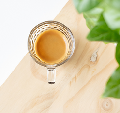 Espresso barista ristretto di Kimbo in una tazza