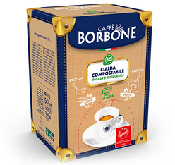 confezione dosette miscela nera caffe' borbone