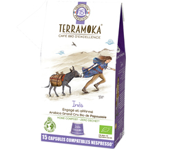 15 Capsules Ines Bio - compatibles Nespresso® - TERRAMOKA 