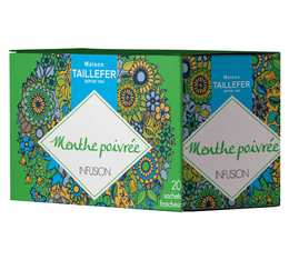 Peppermint infusions - 20 individually-wrapped tea bags - Maison Taillefer