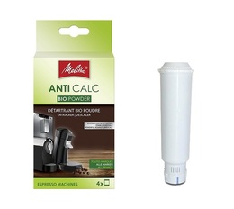 Melitta maintenance kit: descaler + Pro Aqua water filter cartridge